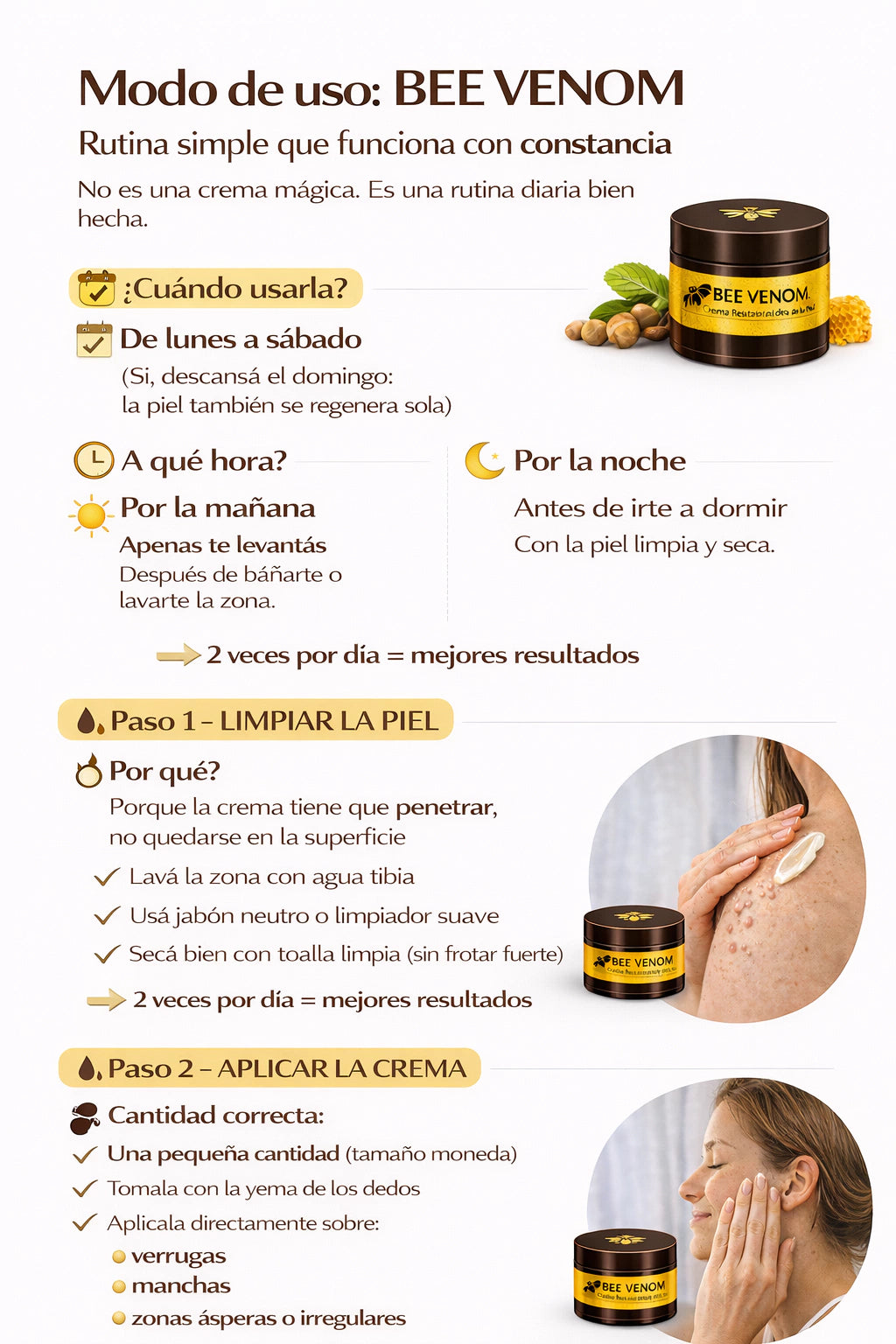 BEE VENOM : Elimina Manchas y Verrugas