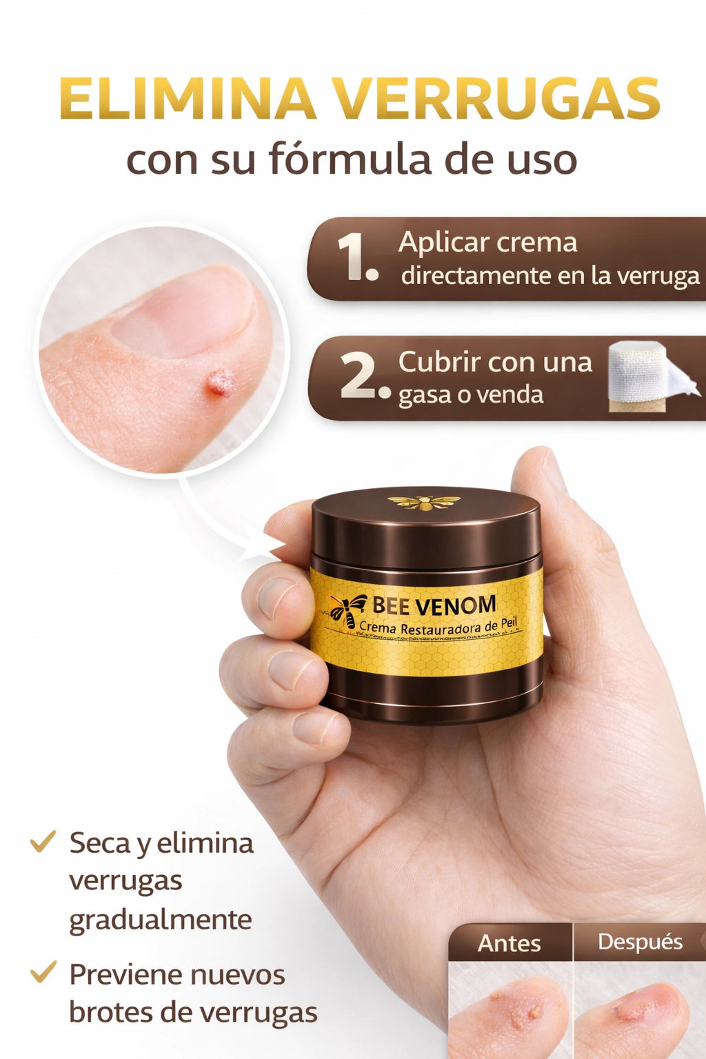 BEE VENOM : Elimina Manchas y Verrugas